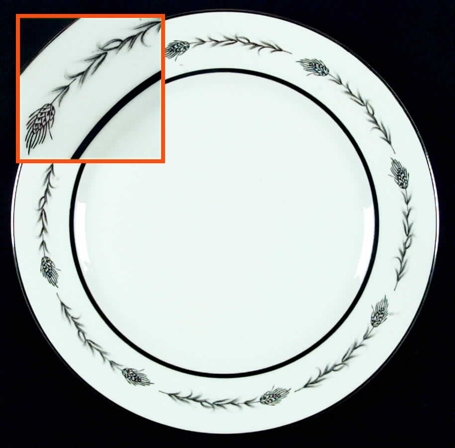 Silver Wheat (1106) Dinner Plate by Empress (Japan)-1