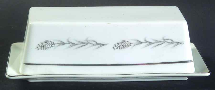 Silver Wheat (1106) 1/4 Lb Covered Butter by Empress (Japan)-1