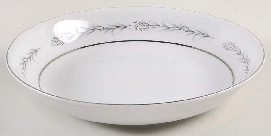 Silver Wheat (1106) Coupe Soup Bowl by Empress (Japan)-1