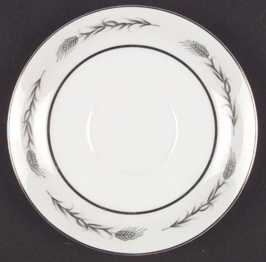 Silver Wheat (810) Saucer by Empress (Japan)-1