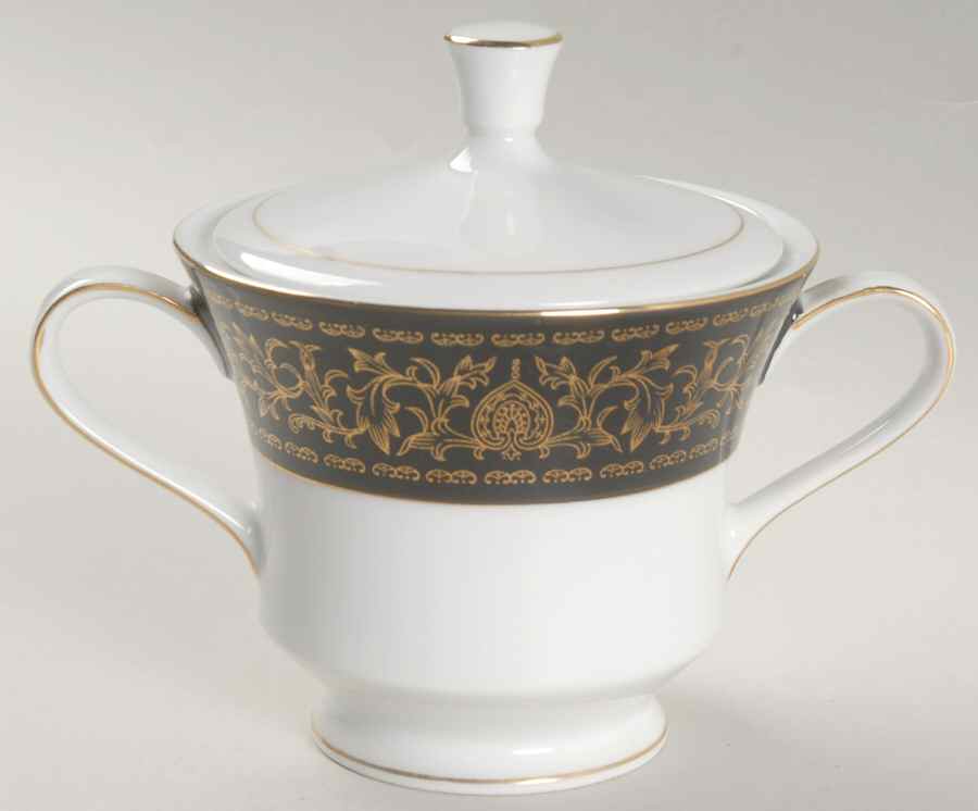 Sterling Sugar Bowl & Lid by Empress (Japan)-1