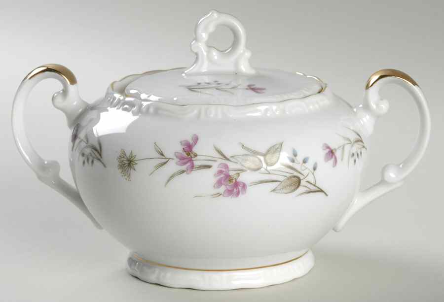 Symphony Sugar Bowl & Lid by Empress (Japan)-1