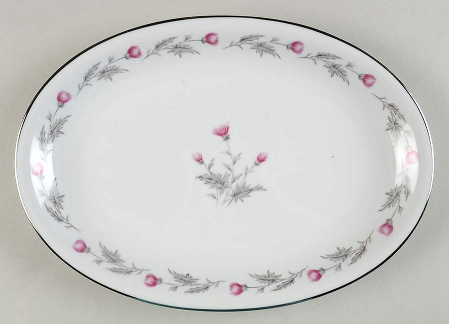 Thistle 12" Oval Serving Platter by Empress (Japan)-1