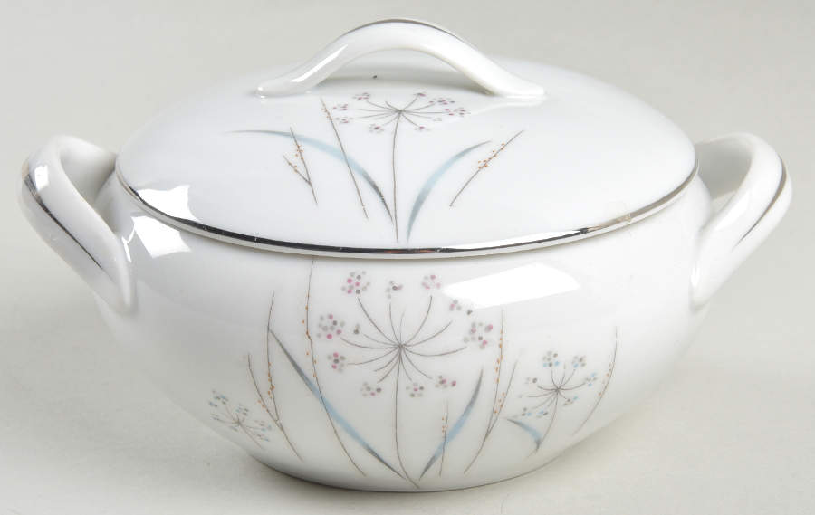 Trousseau Sugar Bowl & Lid by Empress (Japan)-1