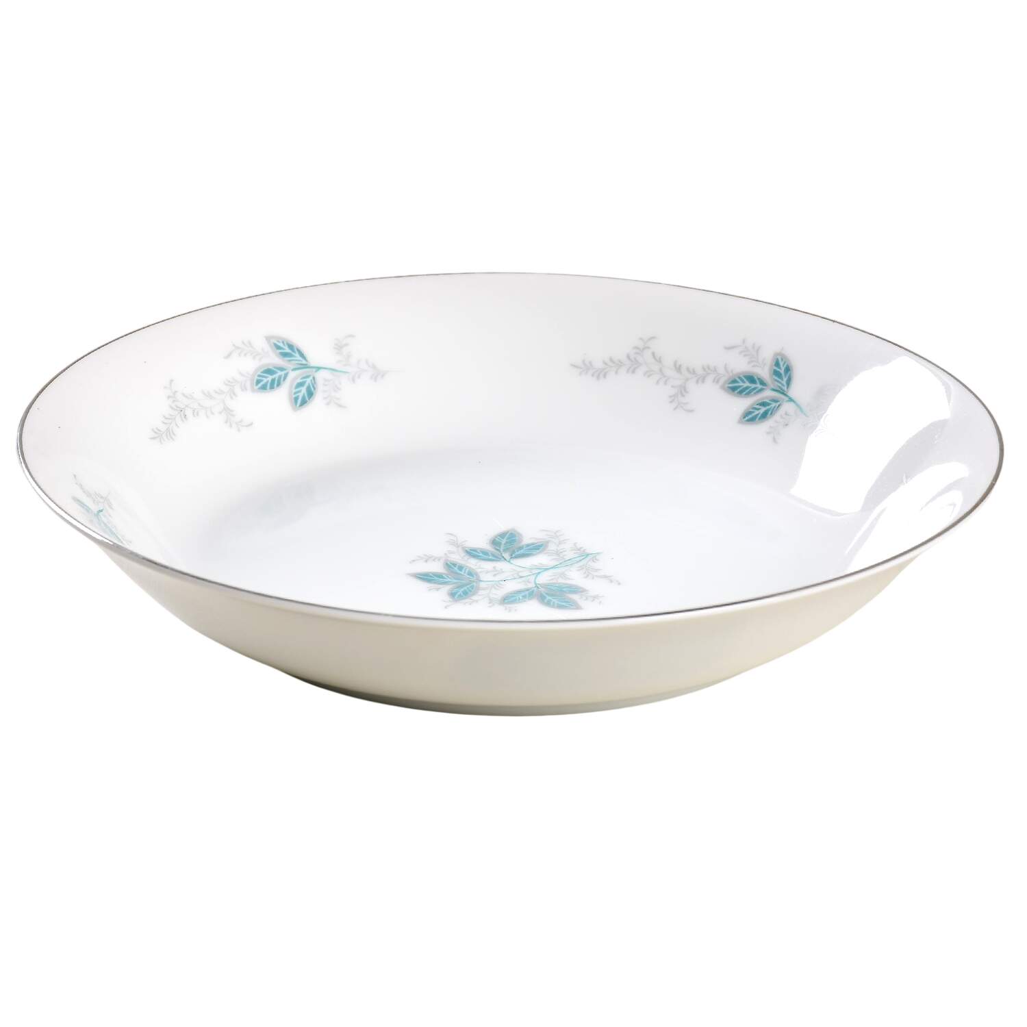 Turquoise Coupe Soup Bowl by Empress (Japan)-1