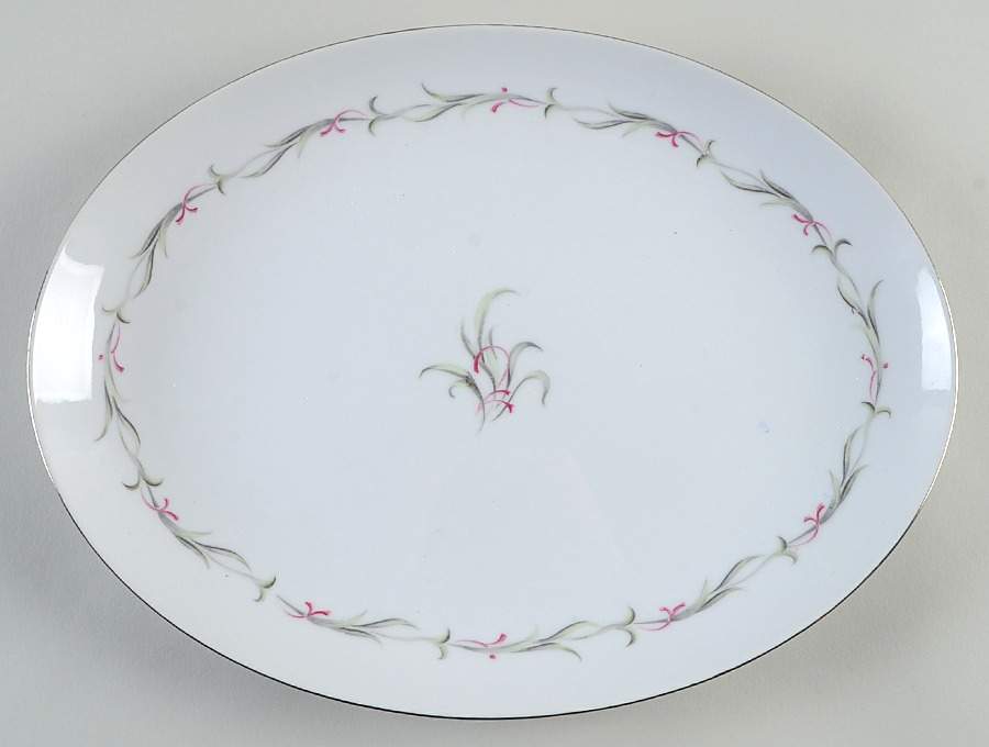 Wildbrook 12" Oval Serving Platter by Empress (Japan)-1