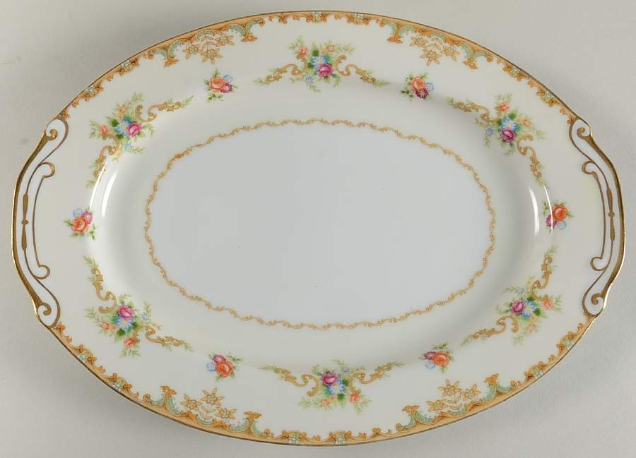 Windmere 12" Oval Serving Platter by Empress (Japan)-1