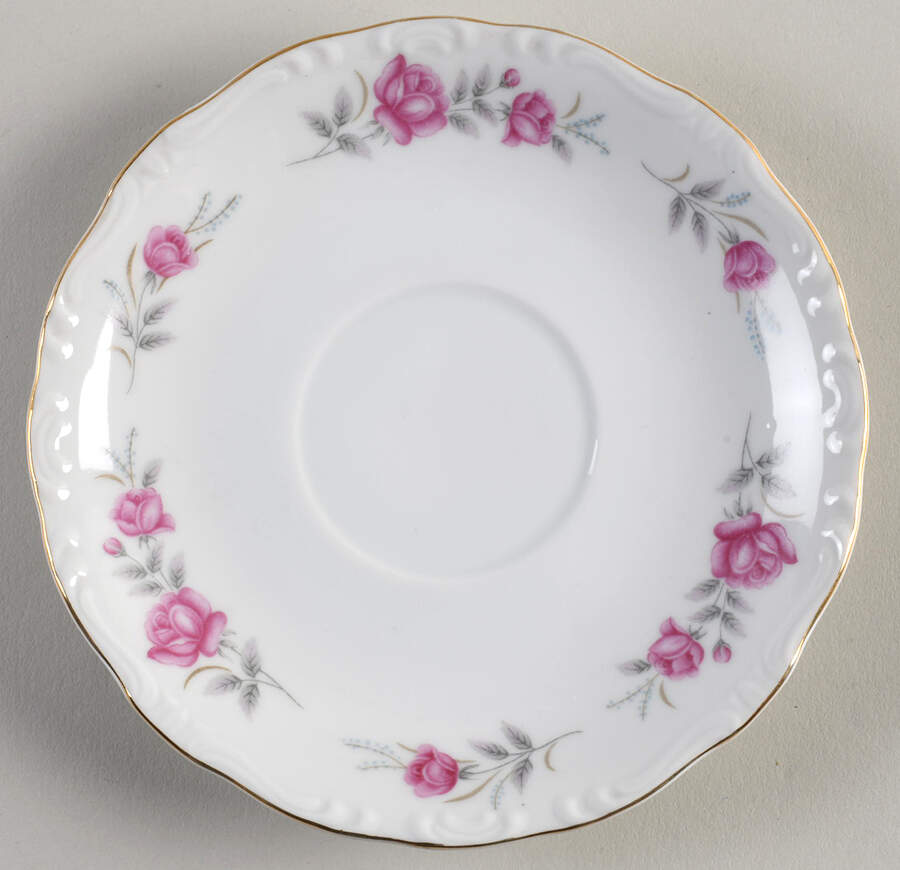 Wild Rose Saucer by Empress (Japan)-1