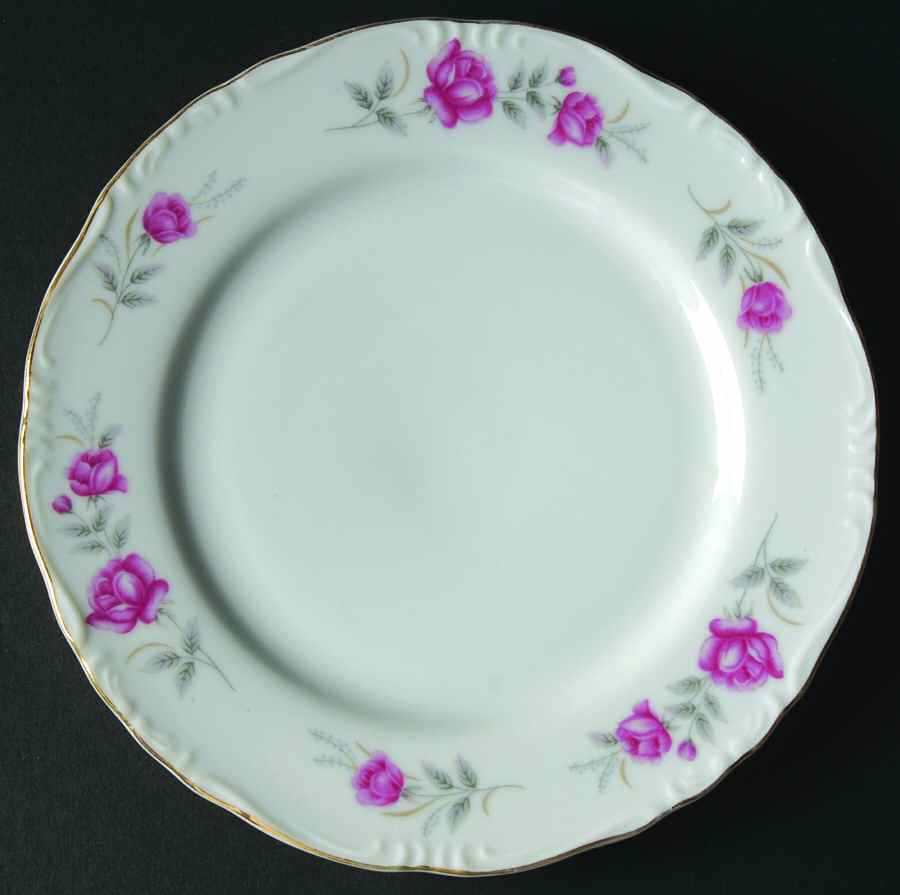Wild Rose Bread & Butter Plate by Empress (Japan)-1