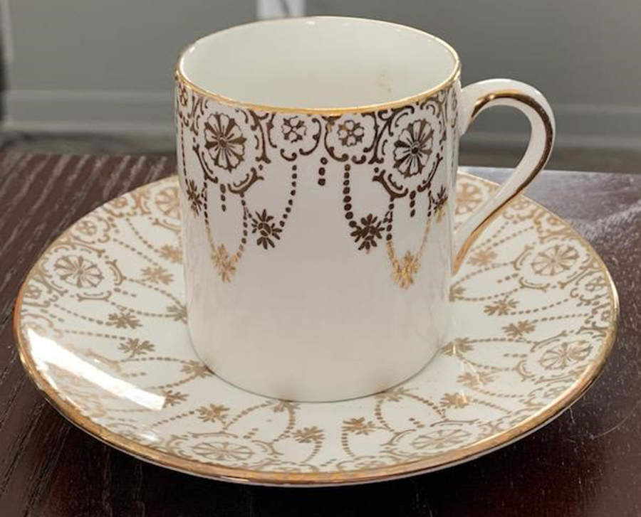 Pendant Flat Demitasse Cup & Saucer Set by Royal Albion-1