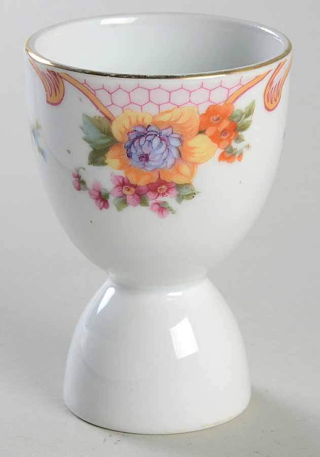 Bridal Rose (White Background) Double Egg Cup by Epiag-1
