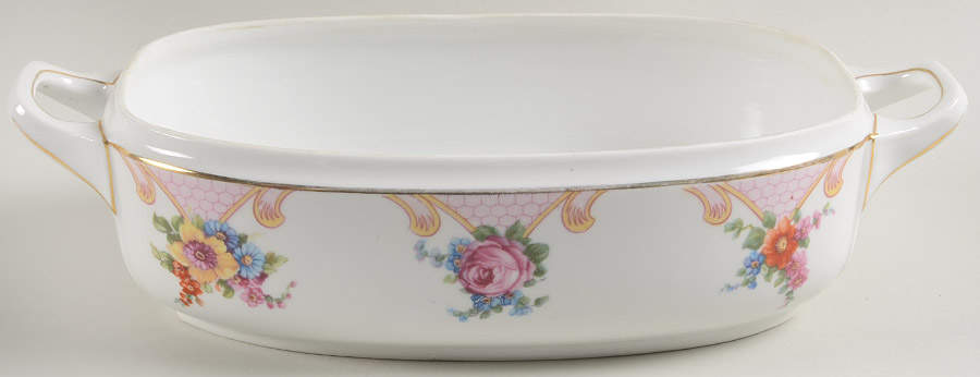 Bridal Rose (White Background) Rectangular Vegetable No Lid by Epiag-1