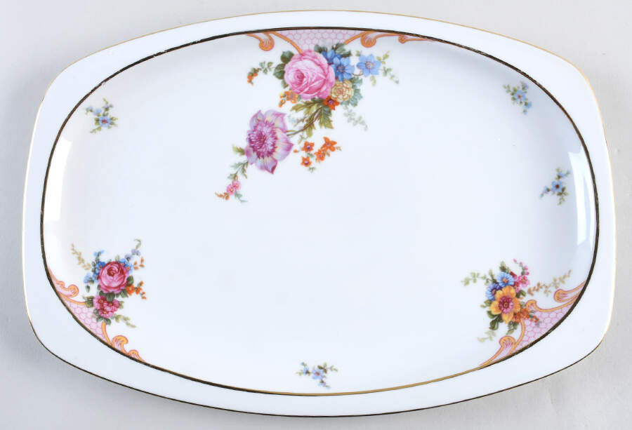 Bridal Rose (White Background) 15" Oval Serving Platter by Epiag-1