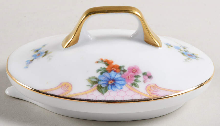 Bridal Rose (White Background) Lid for Teapot by Epiag-1