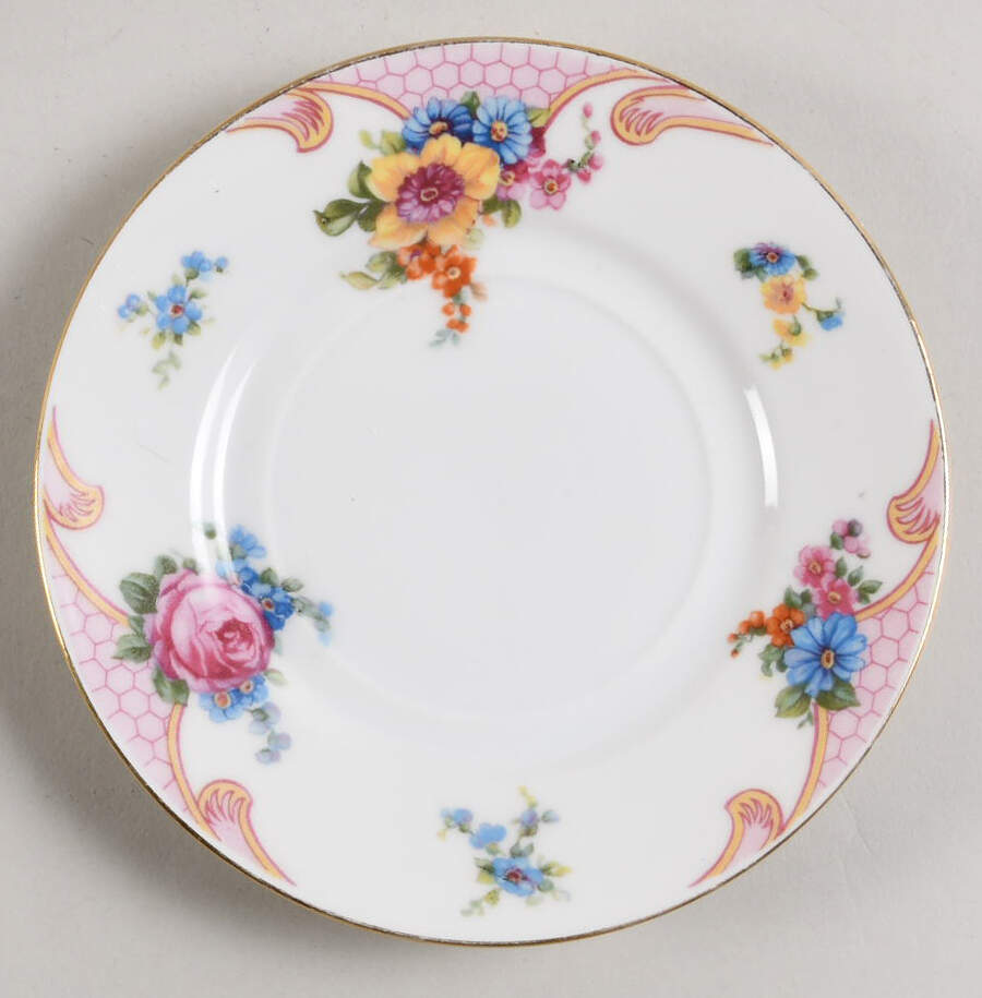 Bridal Rose (White Background) Saucer for Flat Cup by Epiag-1