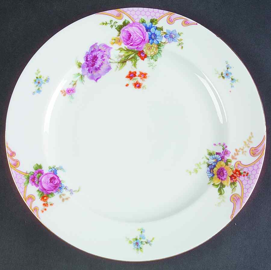 Bridal Rose (White Background) Luncheon Plate by Epiag-1