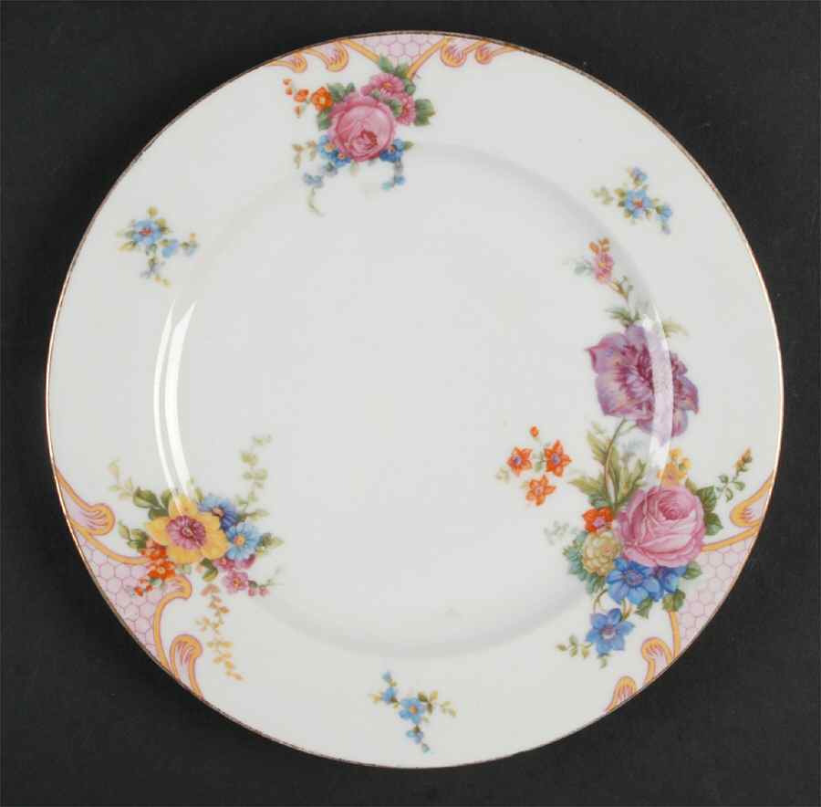 Bridal Rose (White Background) Luncheon Plate by Epiag-1