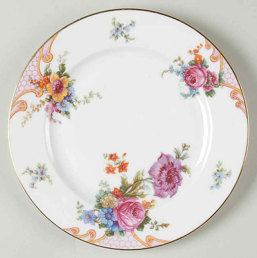Bridal Rose (White Background) Salad Plate by Epiag-1