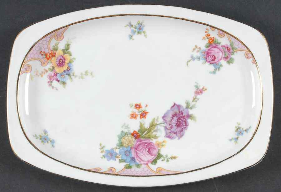 Bridal Rose (White Background) 11" Oval Serving Platter by Epiag-1