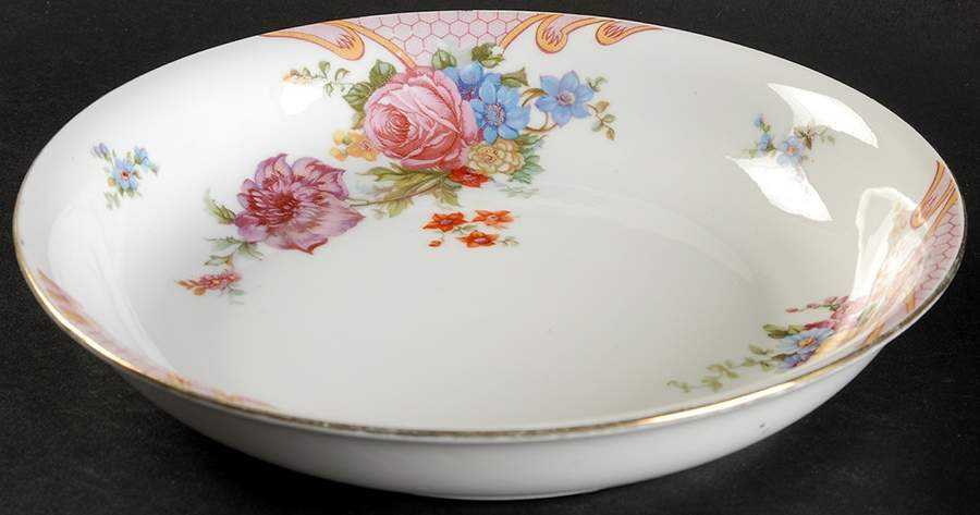 Bridal Rose (White Background) Coupe Soup Bowl by Epiag-1
