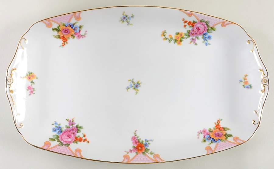 Bridal Rose (White Background) 15" Rectangular Serving Platter by Epiag-1