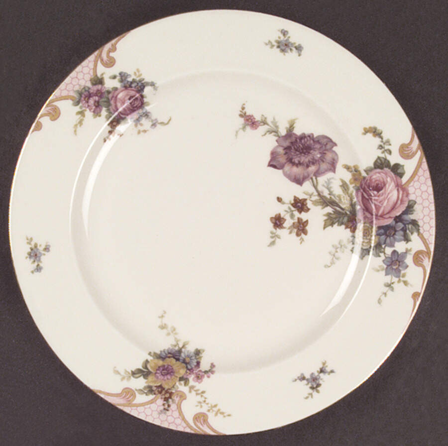 Bridal Rose (Cream Background) Dinner Plate by Epiag-1