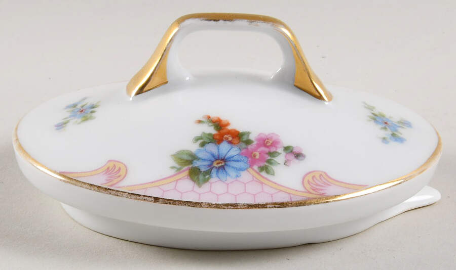 Bridal Rose (Cream Background) Lid for Teapot by Epiag-1