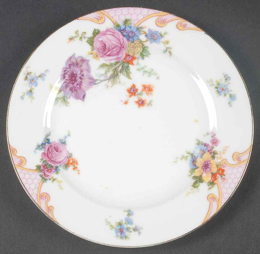 Bridal Rose (Cream Background) Bread & Butter Plate by Epiag-1