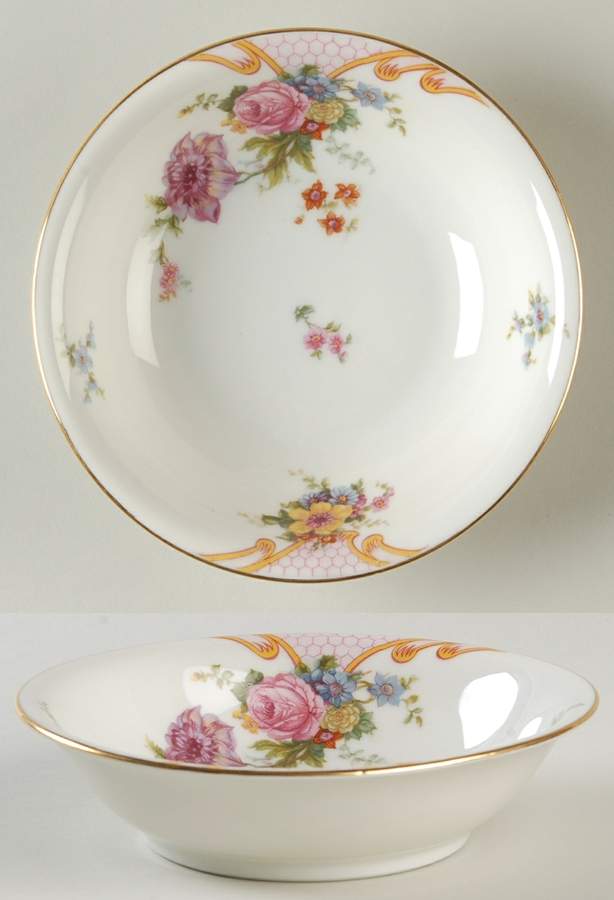 Bridal Rose (Cream Background) Coupe Cereal Bowl by Epiag-1