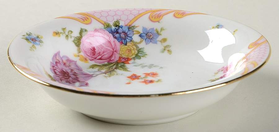Bridal Rose (Cream Background) Fruit/Dessert (Sauce) Bowl by Epiag-1
