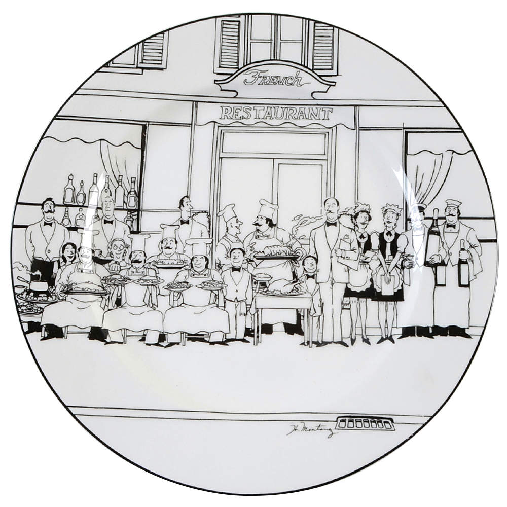 Le Restaurant 12" Chop Plate (Round Platter) by Epoch-1