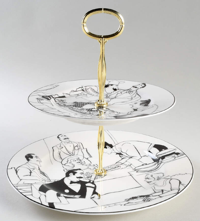 Le Restaurant 6 5/8"-10"  2 Tiered Serving Tray (Dp, Sp) HC by Epoch-1