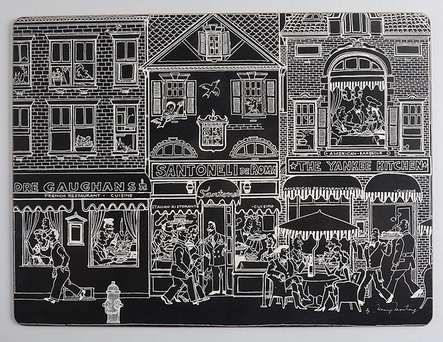 Le Restaurant Corkboard Placemat by Epoch-1