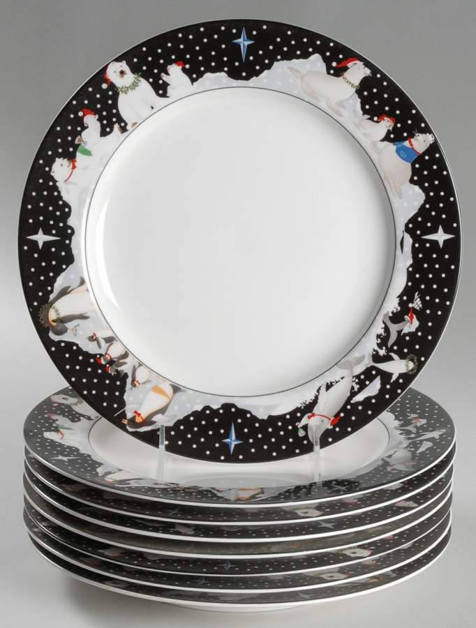 Polar Party Dinner Plate - Set of 8 by Epoch-1