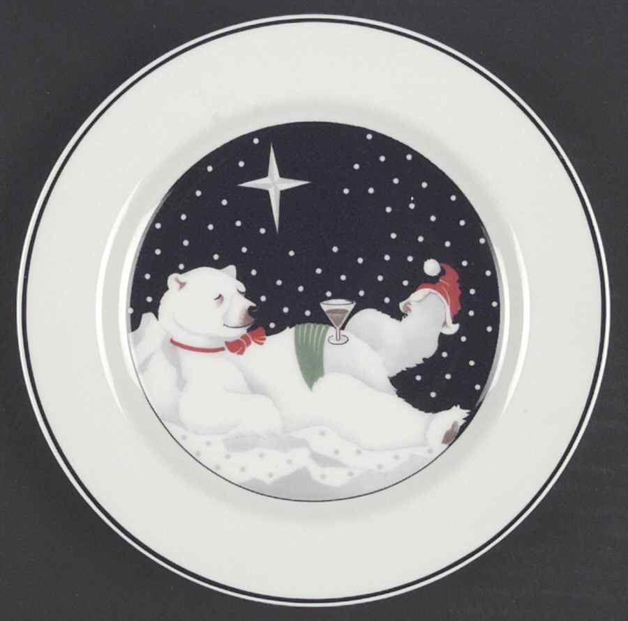 Polar Party Salad Plate by Epoch-1