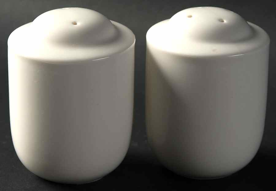 Simplicity White Salt & Pepper Set by Epoch-1