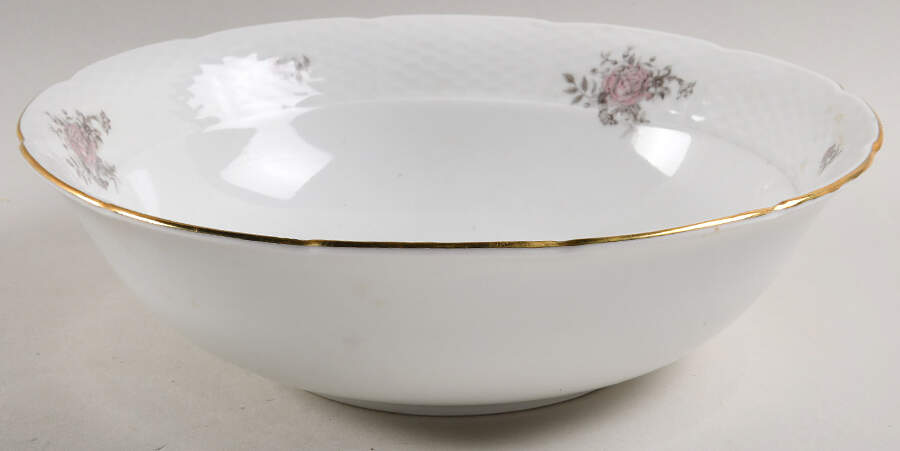 Maria (Basketweave Edge) 9" Round Vegetable Bowl by Europa-1