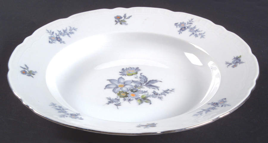 Wild Flower Rim Soup Bowl by Europa-1