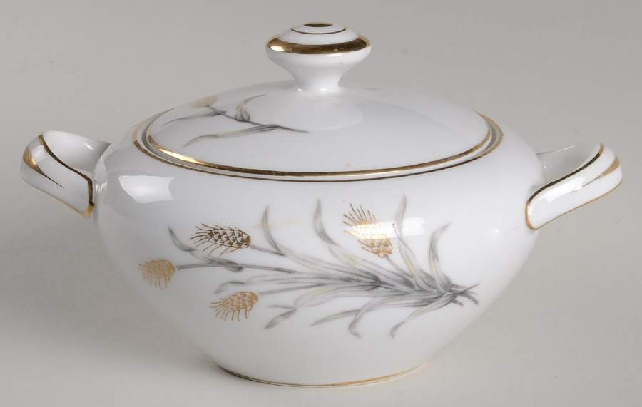Fiesta Sugar Bowl & Lid by Empress (Japan)-1