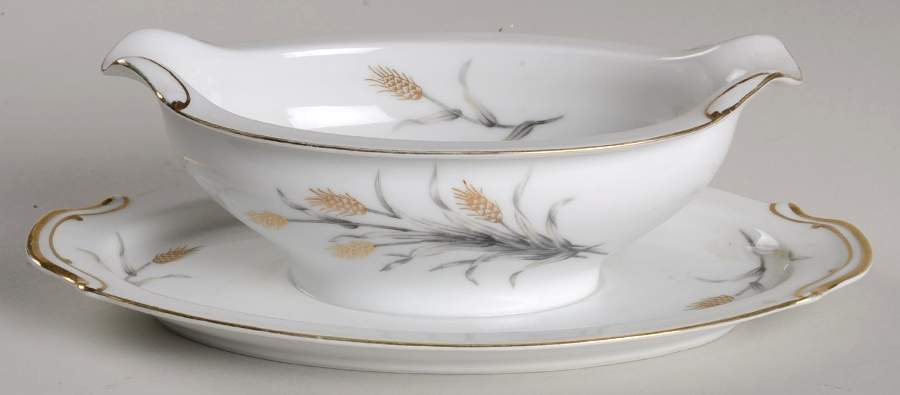 Fiesta Gravy Boat with Attached Underplate by Empress (Japan)-1