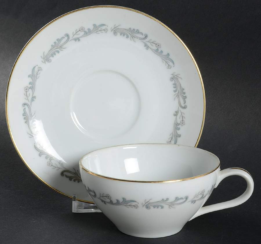 Bedford Flat Cup & Saucer Set by Empress (Japan)-1