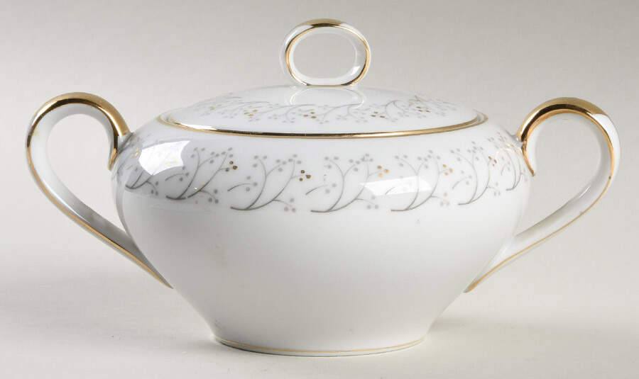 Serenade Sugar Bowl & Lid by Empress (Japan)-1
