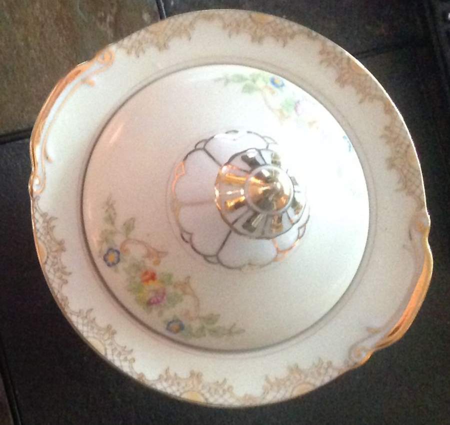 EMP44 Sugar Bowl & Lid by Empress (Japan)-1