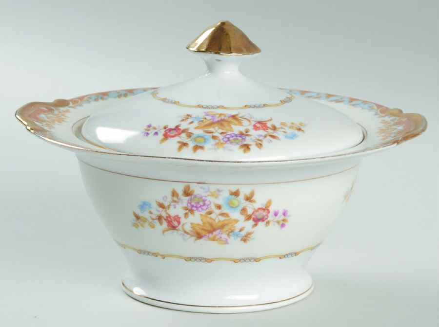 EMP45 Sugar Bowl & Lid by Empress (Japan)-1