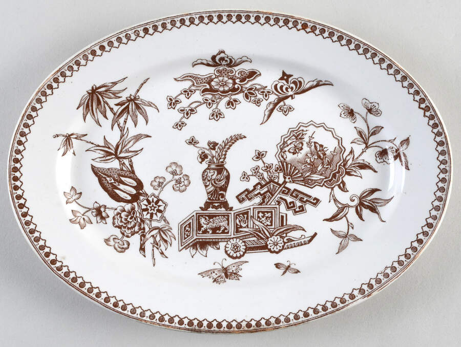 ELS3 10" Oval Serving Platter by Elsmore & Son-1