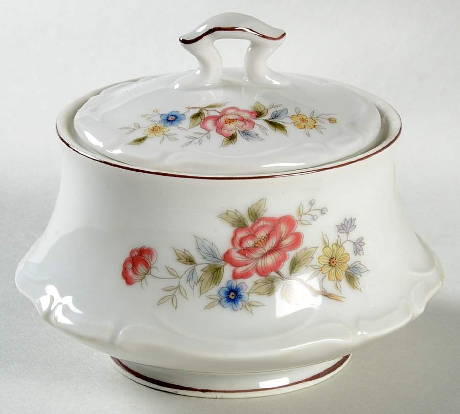 China Tree Sugar Bowl & Lid by Empress (Japan)-1