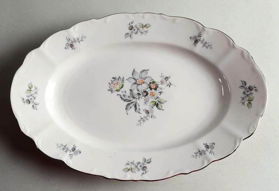 Wild Flower 14" Oval Serving Platter by Europa-1