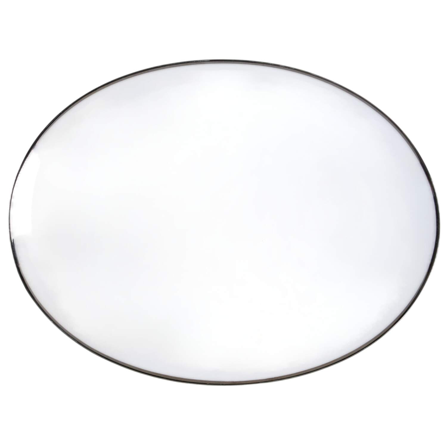 Futura Platinum 14" Oval Serving Platter by Empress (Japan)-1