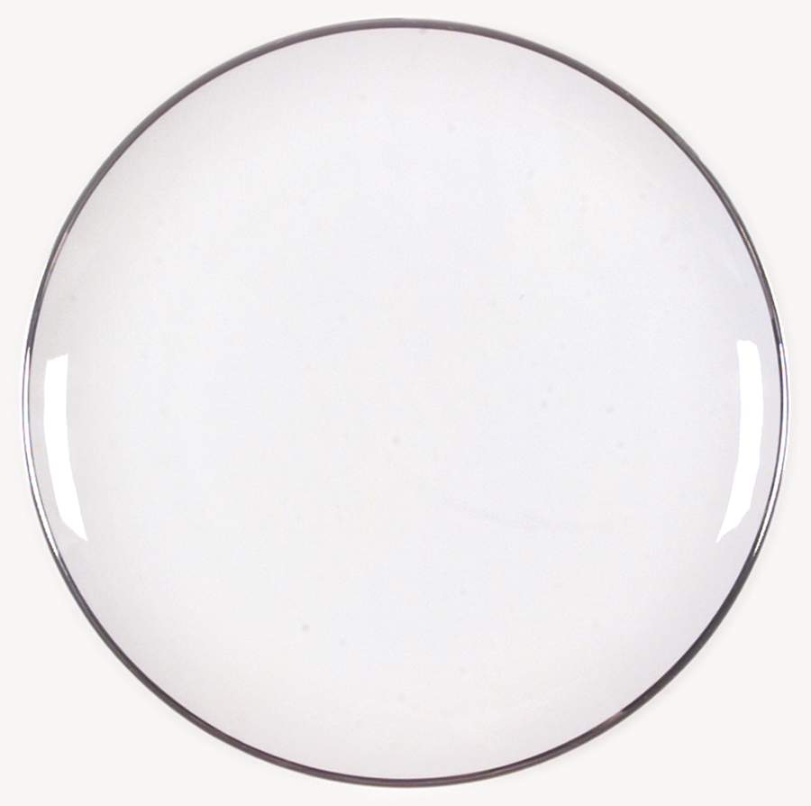 Futura Platinum Dinner Plate by Empress (Japan)-1