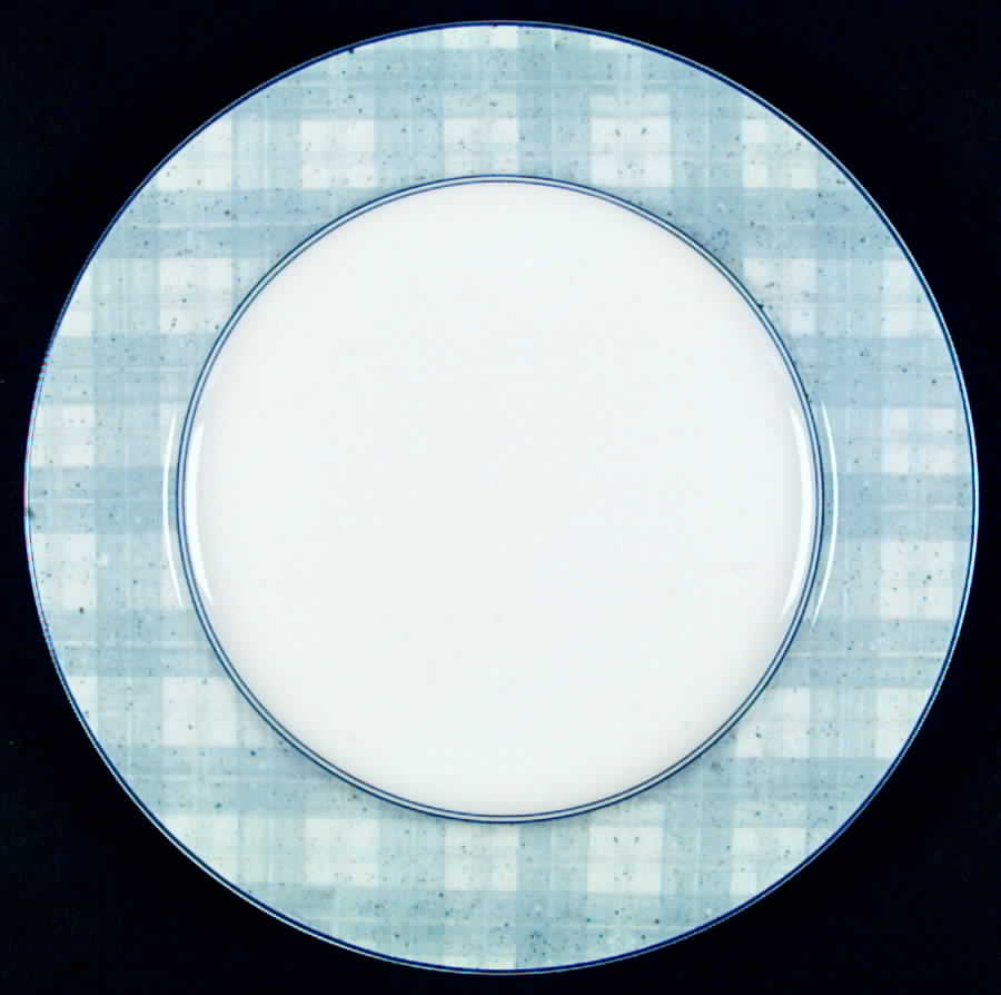 Blue Plaid Dinner Plate by Epoch-1